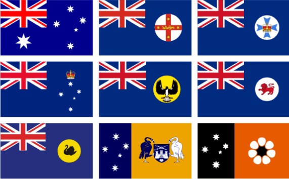 Australian state flags